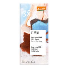 Bio Espresso Milch 38 % 90g - 10er Vorteilspack von Vivani