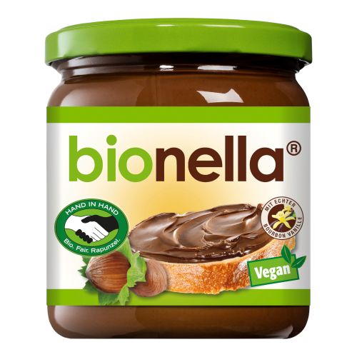 Organic nut nougat cream 400g - value pack of 6 from Bionella