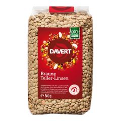 Bio Braune Teller-Linsen 500g - 8er Vorteilspack von Davert