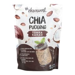 Bio Tonka Kakao Chia Pudding 250g - 6er Vorteilspack von Ehrenwort Genussmomente