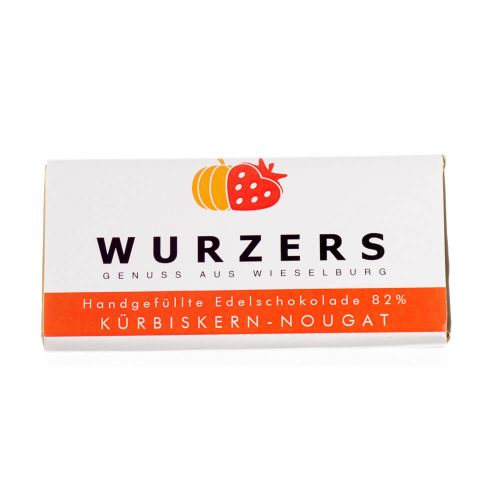 Wurzers Kürbiskern Nougat Bitterschokolade 70g