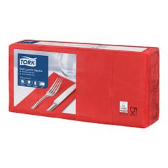 Servietten 3lg.rot 33x33cm 150ct von Tork