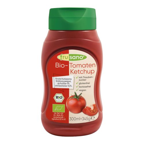 Organic Ketchup 330ml - value pack of 6 from Frusano