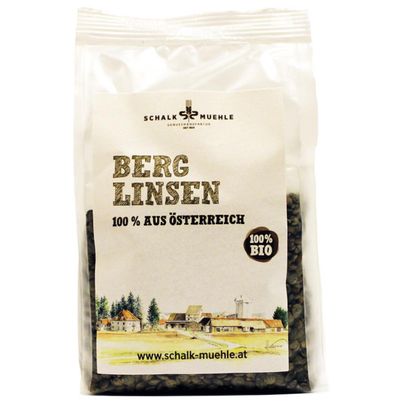 Bio Berg-Linsen aus Österreich 300g - milder Geschmack - geniale Abwechslung - kleine Hülsenfrüchte - sehr hoher Eiweißgehalt von Schalk Mühle