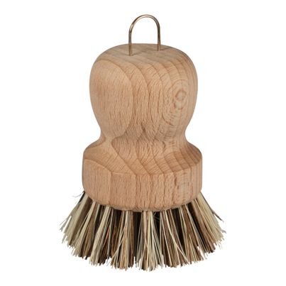 Bio Holz-Topfbürste straffe Borsten 1Stück von Memo