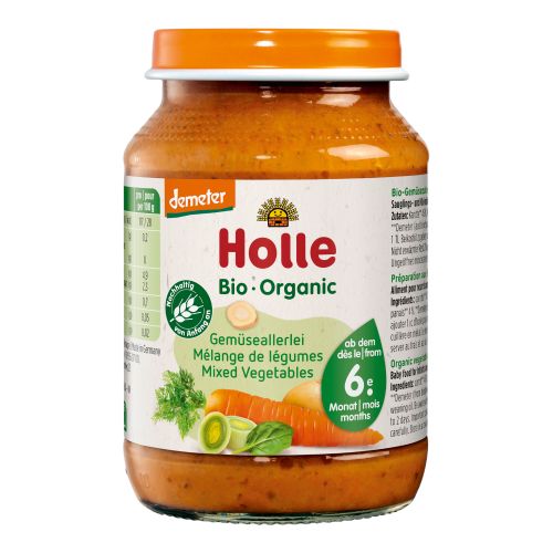 Bio Babygläschen Gemüseallerlei - ab 6 Monaten - 190g - 6er Vorteilspack von Holle