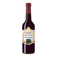 Bio Johannisbeer-Sirup 1:7 500ml - 6er Vorteilspack von Schäfer Biosäfte