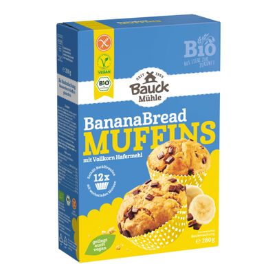 Bio Banana Bread Muffuns 280g - 6er Vorteilspack von Bauck Mühle