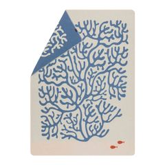 Leichte Kuscheldecke Koralle 140 x 200 cm - Rohweiß - GRS zertifiziert - von David Fussenegger