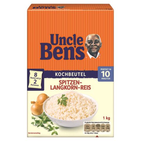 Uncle Ben's long grain rice cooking bag 1kg from Ben's Original