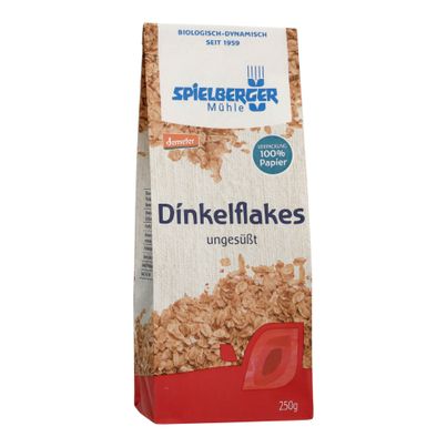Bio Dinkelflakes ungesüßt 250g - 6er Vorteilspack von Spielberger Mühle