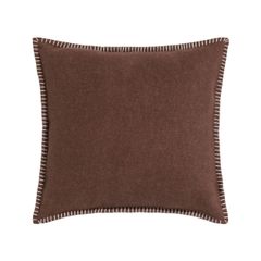 Kissenhülle Uni 40 x 40 cm - Mahagoni - GRS zertifiziert - von David Fussenegger