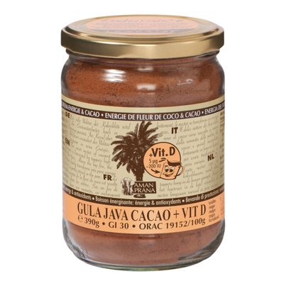 Bio Gula Java Cacao +Vitamin D EW 390g - 4er Vorteilspack von Amanprana