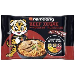 Instant-Nudeln Beef Block 120g - 10er Vorteilspack von Namdong