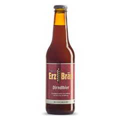 Bio Dirndlbier 330ml - kirschrote Farbe - fruchtiger Geschmack - Kornelkirsche - süffig erfrischendes Bier von Bruckners ErzBräu
