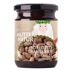 Bio Borlotto Cranberry Bohnen 235g - 12er Vorteilspack von Mutter Natur