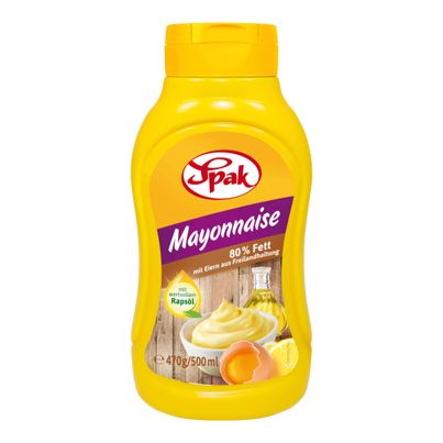 Mayonnaise 80% Freilandei 500ml - 6er Vorteilspack von Spak