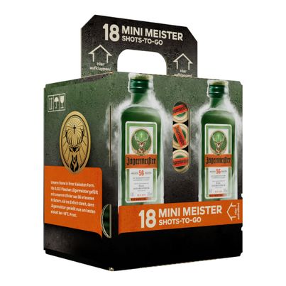 Kräuterlikör (18) 35 %vol. 20ml - 18er Vorteilspack von Jägermeister