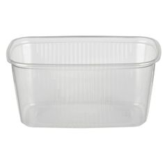 Verpackungs Becher PP transparent eckig 250ml 100 Stück