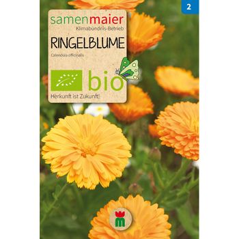 Bio Ringelblume orange - Saatgut für zirka 50 Pflanzen