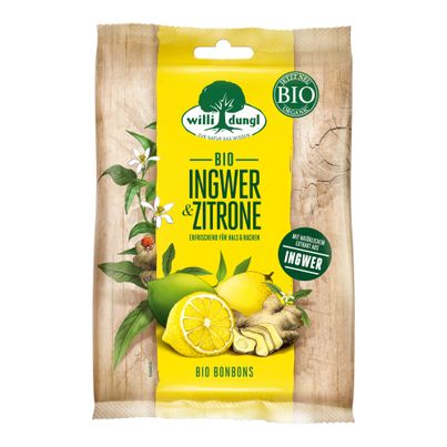 Bio Ingwer & Zitrone Bonbons 65g - 20er Vorteilspack von Willi Dungl