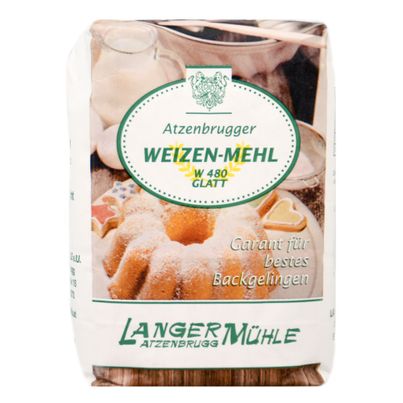 Weizen Mehl W 480 glatt 1kg