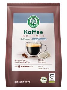 Bio Gourmet Caffè Crema entkoffeiniert Kaffepads 18 Stück - 126g von Lebensbaum