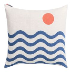 Kissenhülle Wellen Farbe Marine 50x50cm von David Fussenegger