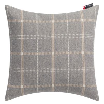 Kissenhülle Karo Farbe Graphitgrau 40x40cm von David Fussenegger