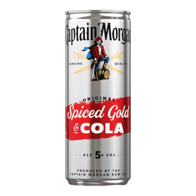 Spiced Gold & Cola 5 %vol.Dose 250ml von Captain Morgan