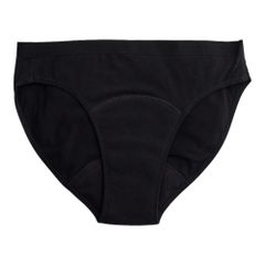 Periodenslip Bikini schwarz - Teens Collection - mittlere Saugkraft - aus Bio-Baumwolle von ImseVimse - L
