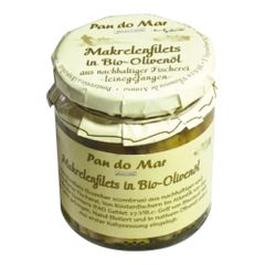 Bio Makrelenfilets in Bio-Olivenöl 220g - 6er Vorteilspack von Pan Do Mar