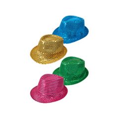 Glitzer Hut verschiedene Farben Größe 58 1Stück von Decor Service