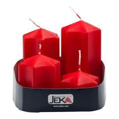 Sternenkerzenset rosso 4er 4Stück von Jeka