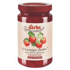 Darbo Fruchtaufstrich passiert Erdbeere zuckerreduziert 250g