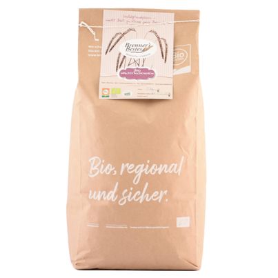 Bio Waldstaudekorn natur 5kg - Getreide aus dem Waldviertel - hoher Gehalt an Protein - ideal zum Backen - Großgebinde für den Vorrat vom Biohof Brenner