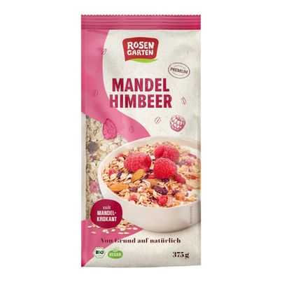 Bio Mandel-Himbeer Müsli 375g - 6er Vorteilspack von Rosengarten