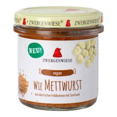Bio Wie Mettwurst 140g - 6er Vorteilspack von Zwergenwiese