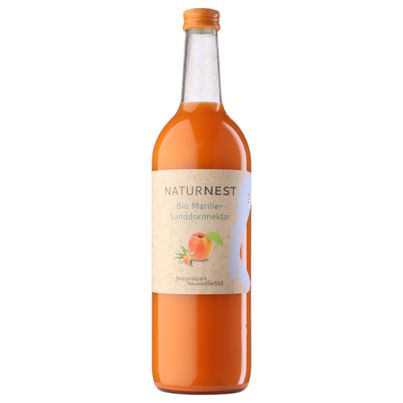 Bio Marille-Sanddornnektar 750ml von Biohof Naturnest