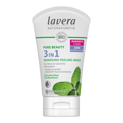 Bio 3in1 Reinigung Peeling Maske 125ml von Lavera Naturkosmetik