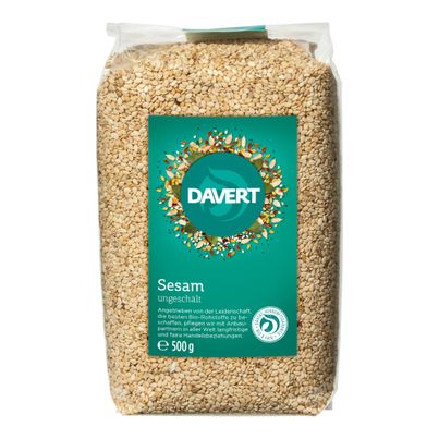 Bio Sesam ungeschält 500g - 6er Vorteilspack von Davert