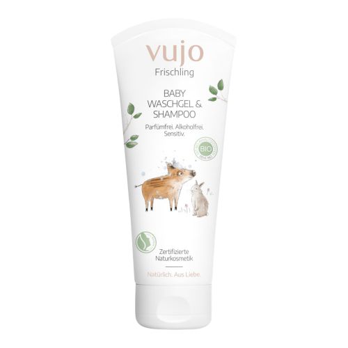 Organic washing gel & shampoo 200ml - value pack of 6 from Vujo Frischling