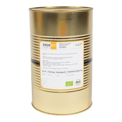 Bio Pfirsich Hälften 4100g - 4er Vorteilspack von Dedebio Food
