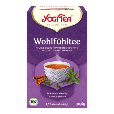 Bio Wohlfühl Tee á 18g - 6er Vorteilspack von Yogi Tea