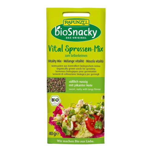 Bio bioSnacky Vital-Mischung Keimsaaten 40g - 12er Vorteilspack von bioSnacky - Rapunzel