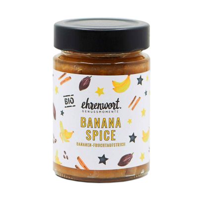 Bio Ehrenwort Banana Spice Bananen Fruchtaufstrich 200g