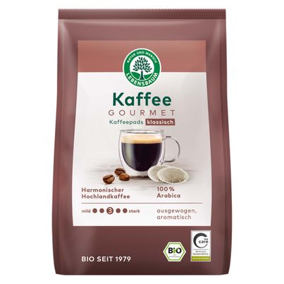 Bio Gourmet Caffè Crema kräftig Kaffepads 18 Stück - 126g von Lebensbaum