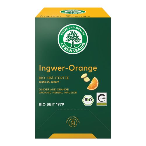 Organic Lebensbaum Ginger Orange Gastro 40g - herbal tea from Lebensbaum