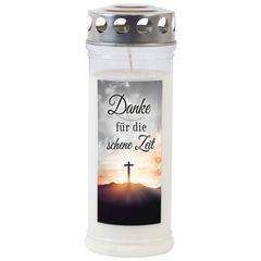Grablicht groß  Danke  7Tg 1Stück von Jeka