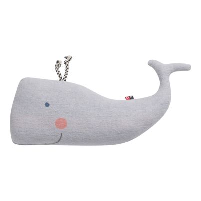 Cuddle Pillow Whale 39x16cm by David Fussenegger